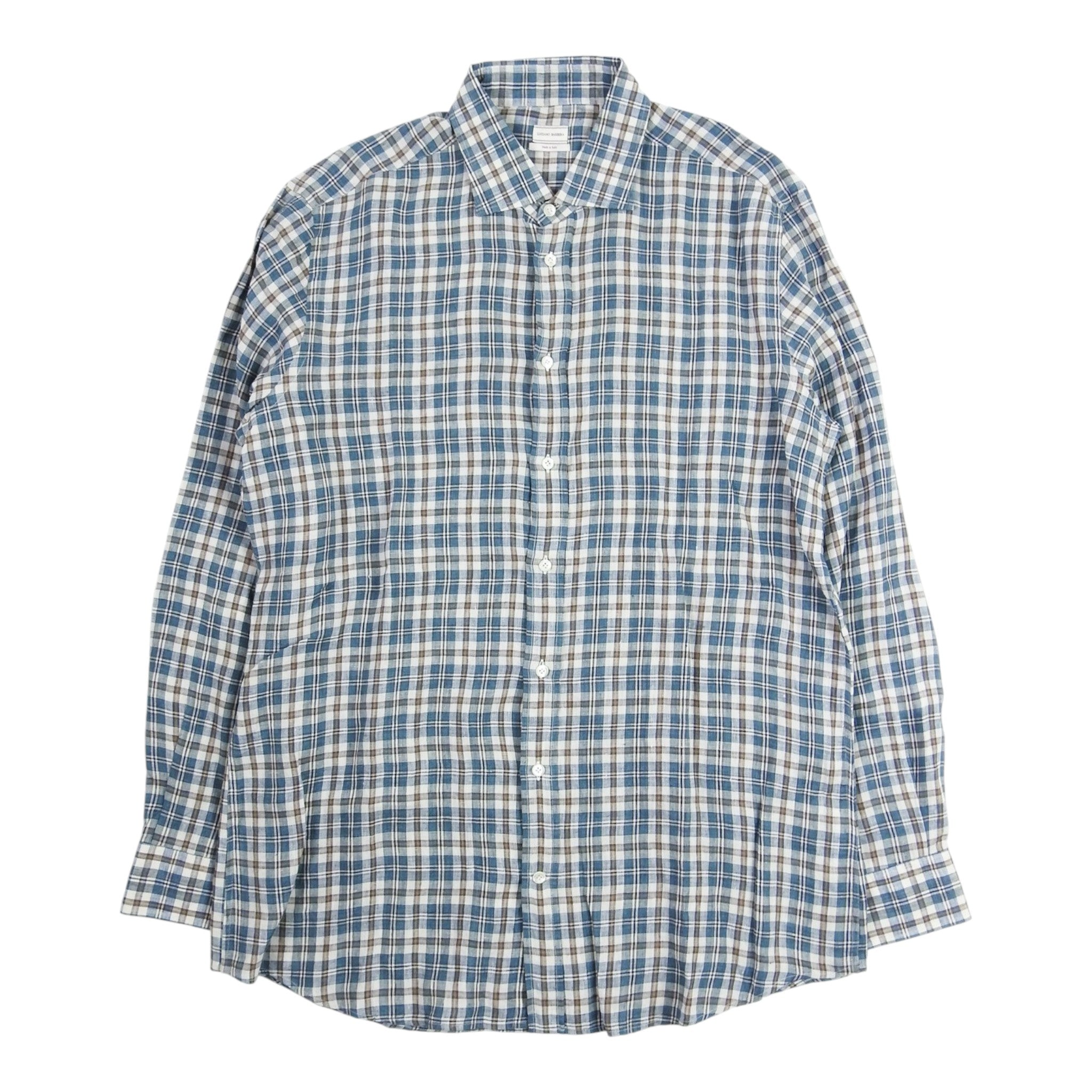Luciano Barbera Linen Shirt Size XL