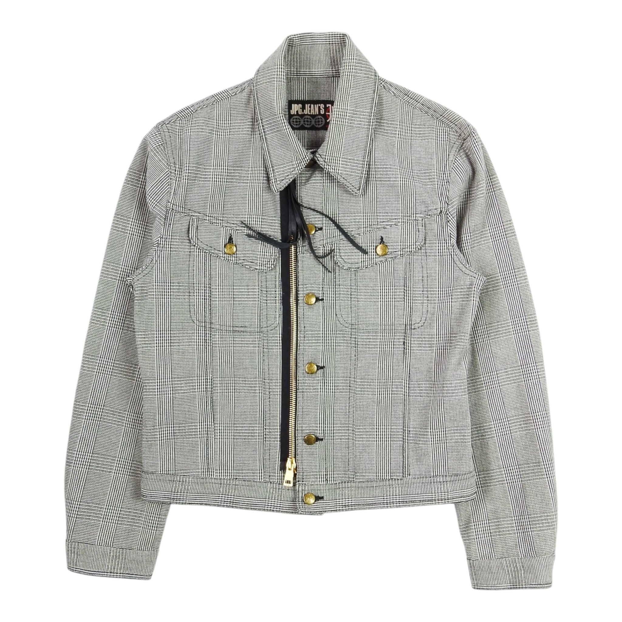 Jean Paul Gaultier Jeans Houndstooth Jacket Size Unmarked