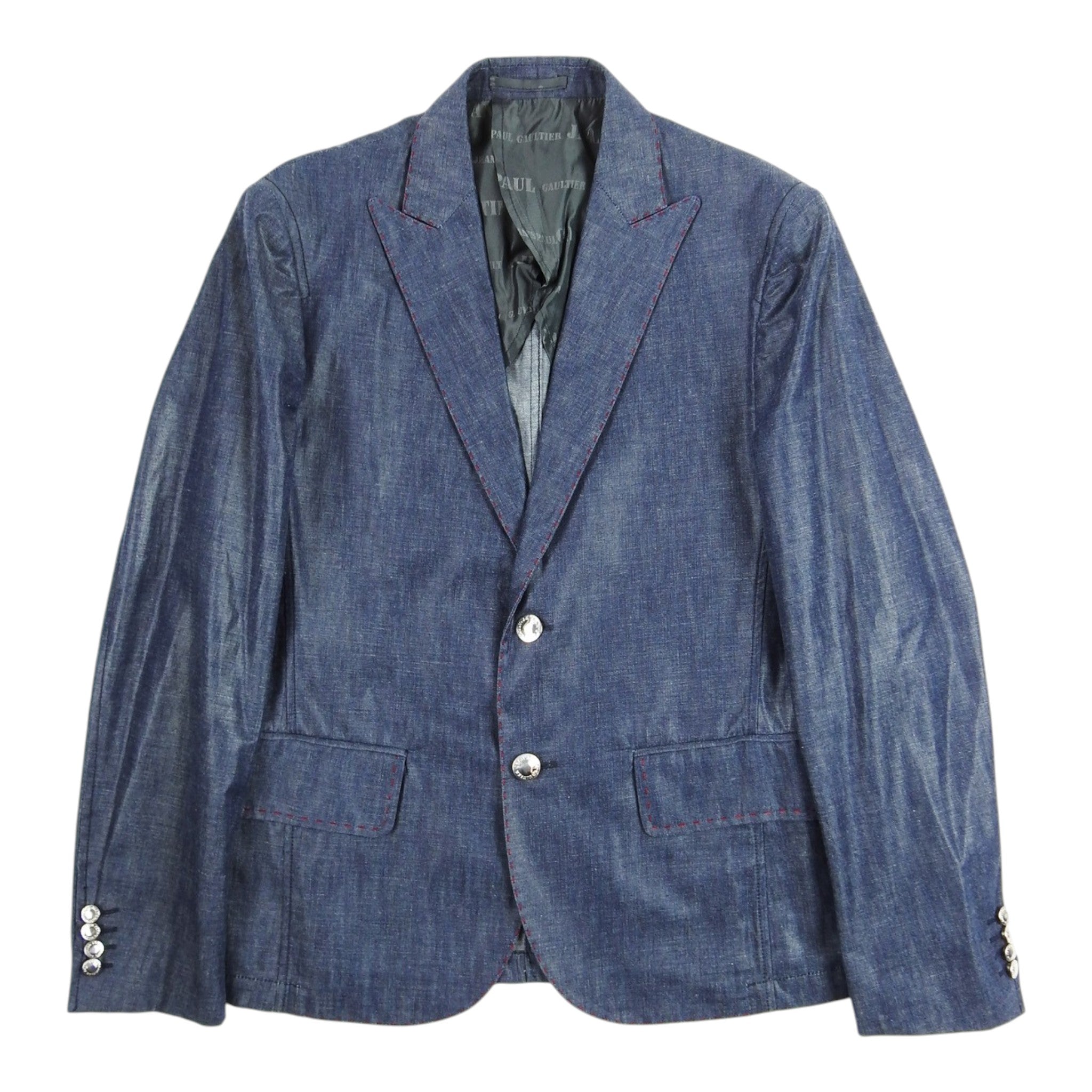 Jean Paul Gaultier Jeans S/S 08 Denim Blazer Size 50