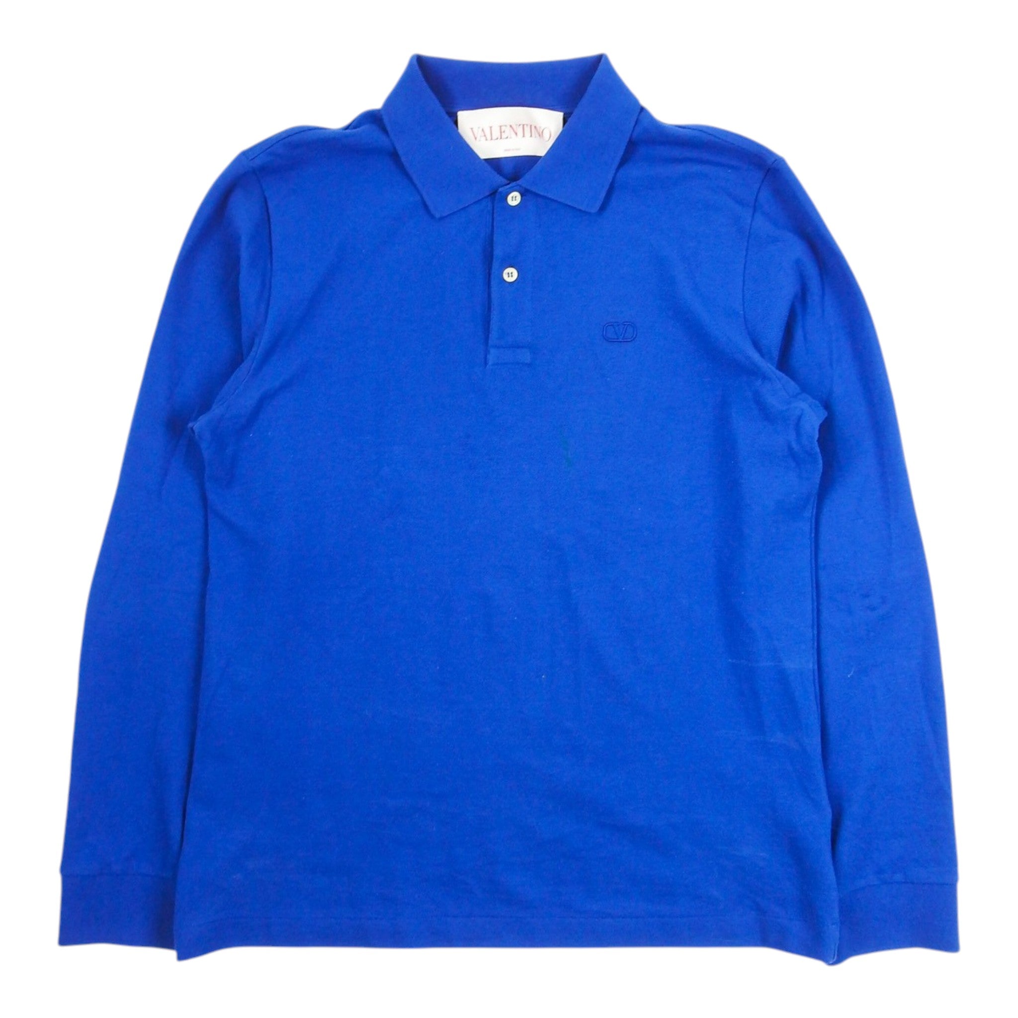 Valentino Pique LS Polo Shirt Size XL