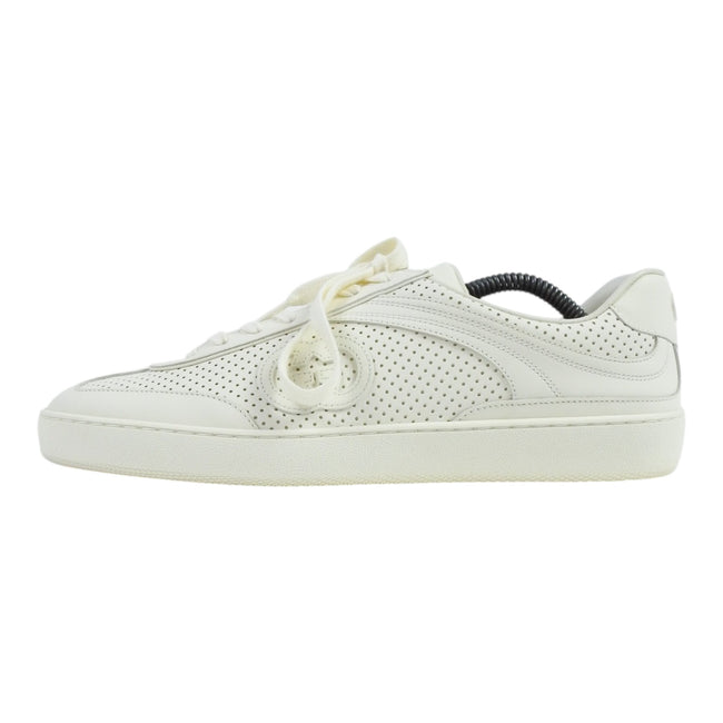 Gucci Cream Perforated Sneakers Size 11.5
