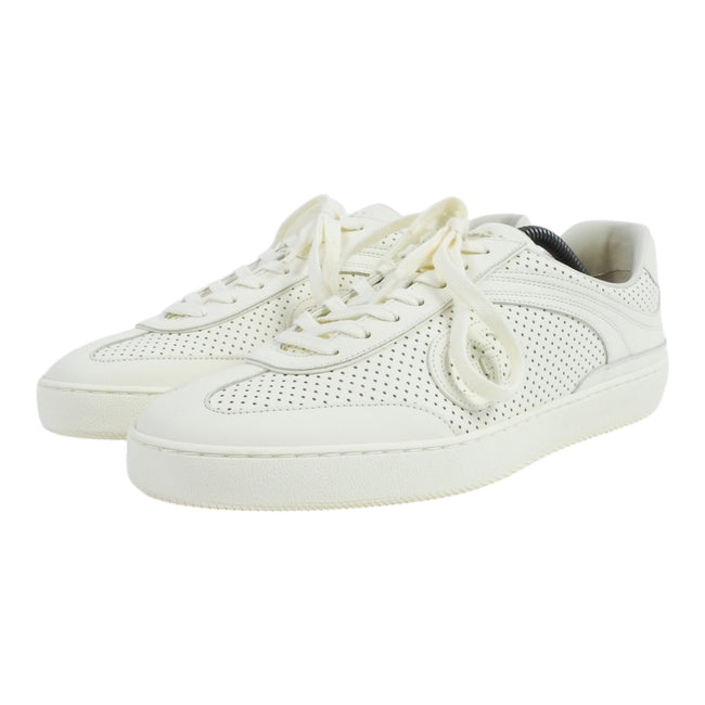 Gucci Cream Perforated Sneakers Size 11.5