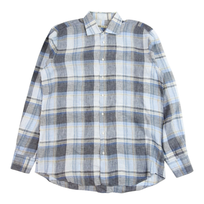Maurizio Baldasarri Linen Shirt Size XL