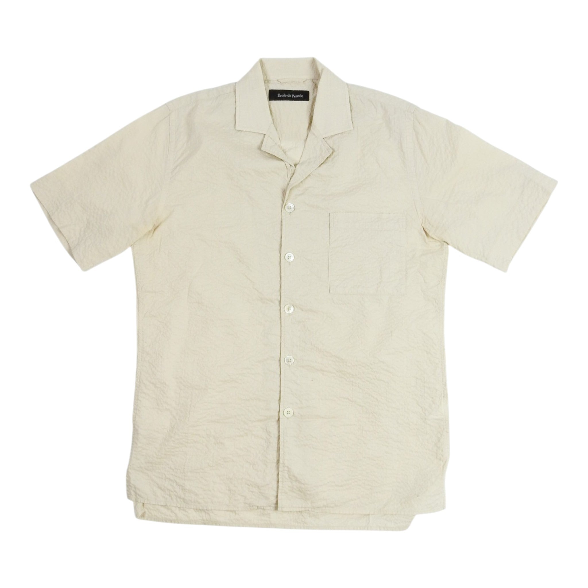 Ecole de Pensee Camp Collar SS Shirt Size 48
