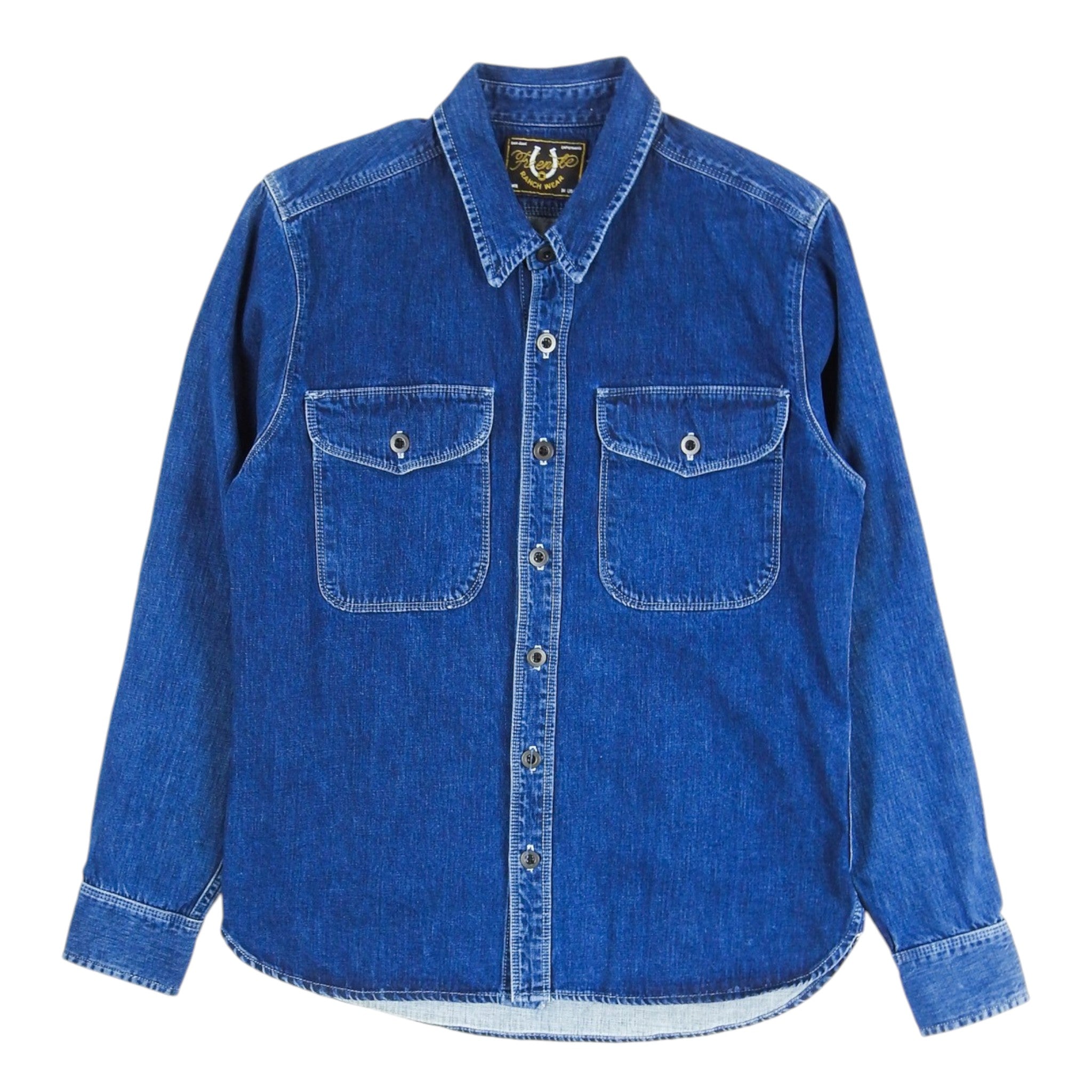 Freenote Cloth Dark Wash Denim Shirt Size Small