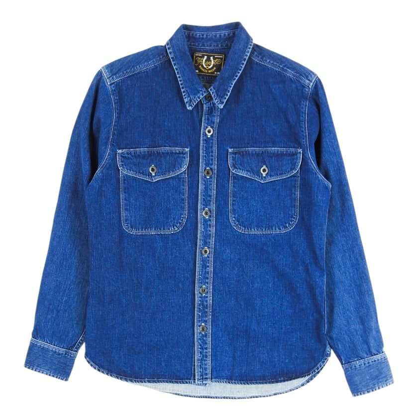 Freenote Cloth Dark Wash Denim Shirt Size Small
