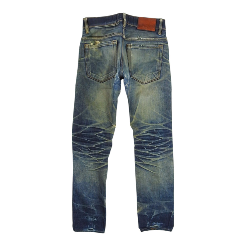 Railcar Distressed/Repaired Selvedge Jeans Size 27