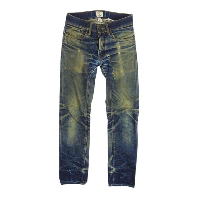 Railcar Distressed/Repaired Selvedge Jeans Size 27