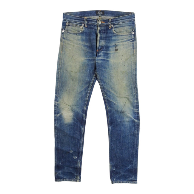 A.P.C. Distressed Selvedge Jeans Size 29