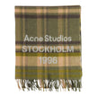 Acne Studios Check Logo Scarf