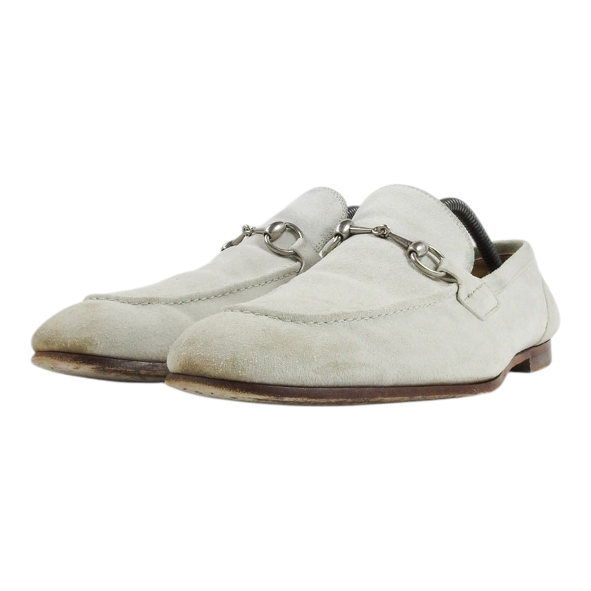 Gucci White Suede Loafers Size 9