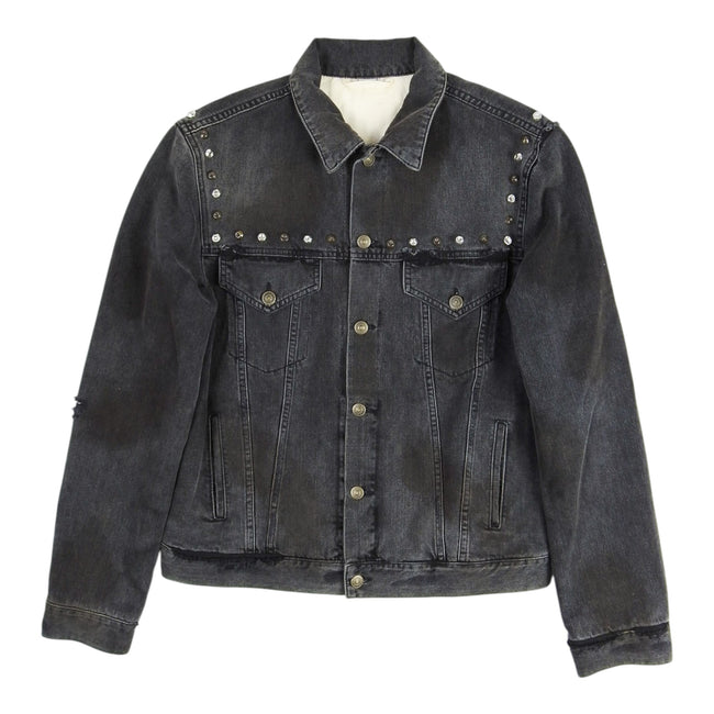Gucci Studded Hollywood Denim Trucker Jacket Size Unmarked