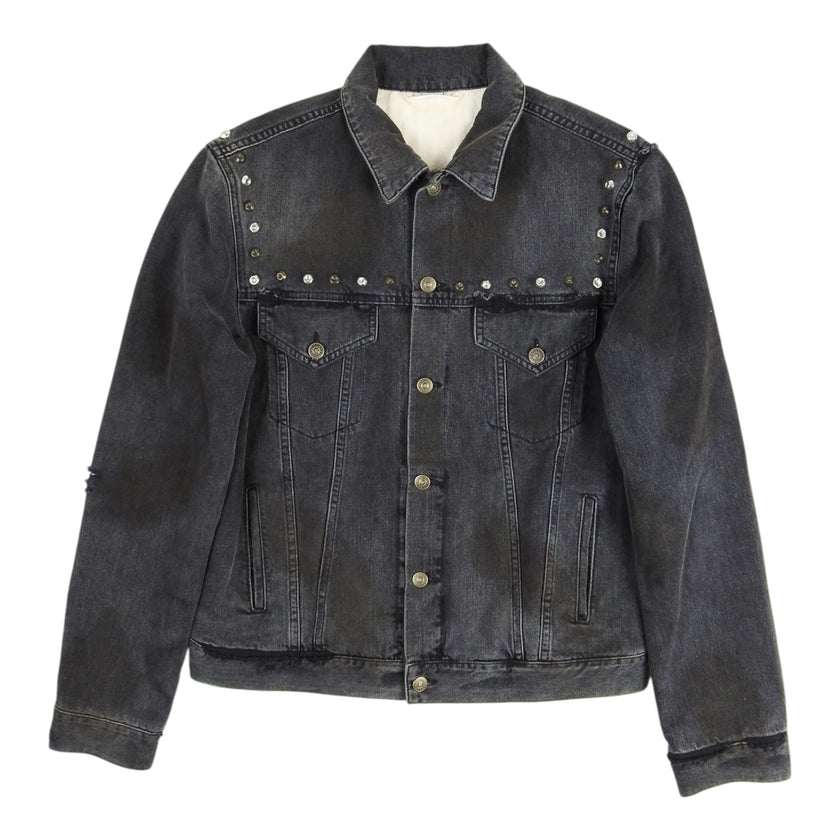 Gucci Studded Hollywood Denim Trucker Jacket Size Unmarked