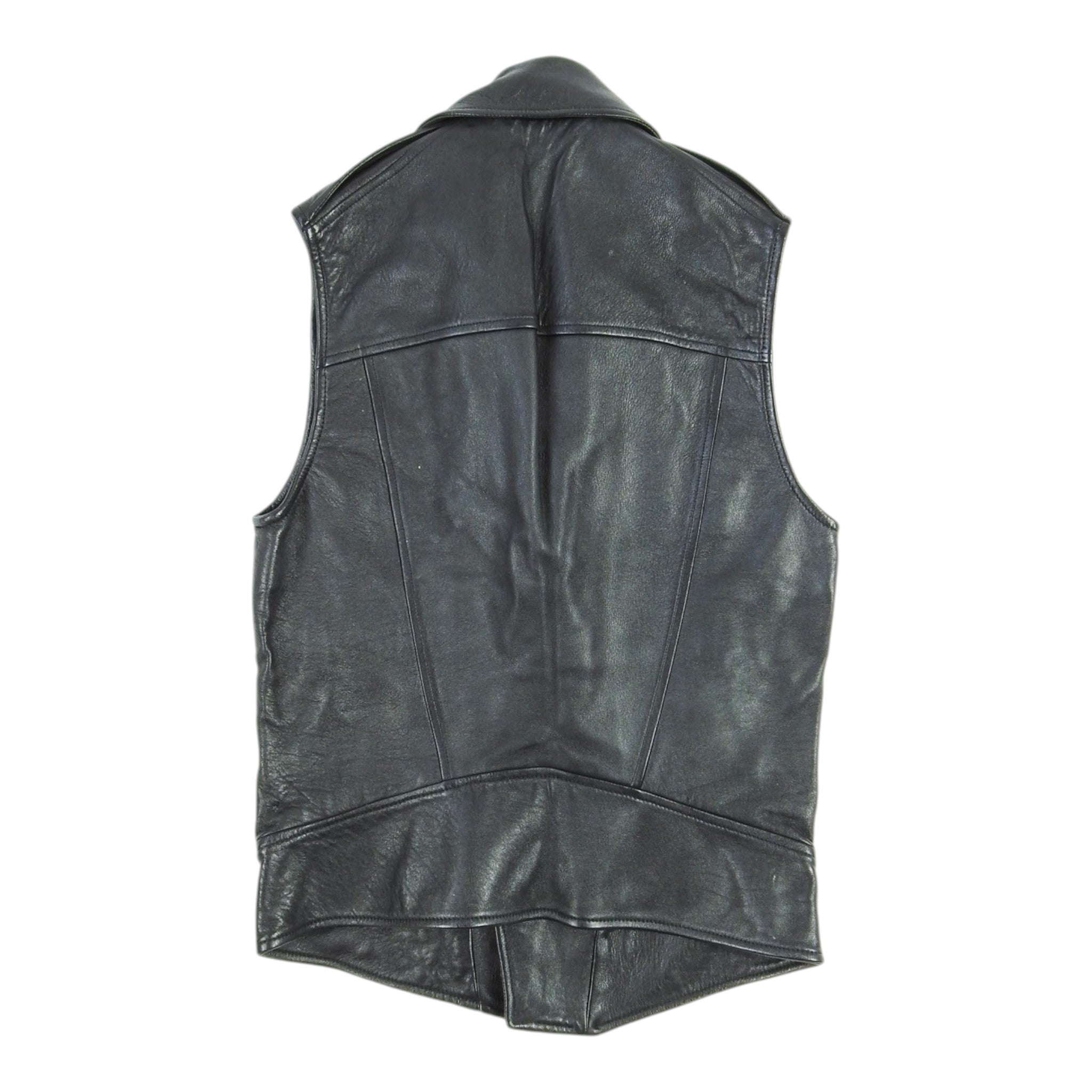 Gareth Pugh Leather Biker Vest Size 46
