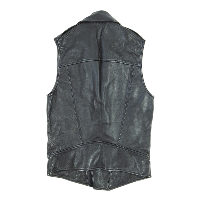 Gareth Pugh Leather Biker Vest Size 46