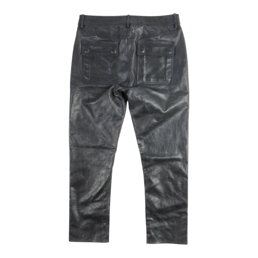 Rick Owens Tyrone Leather Pants Size 50