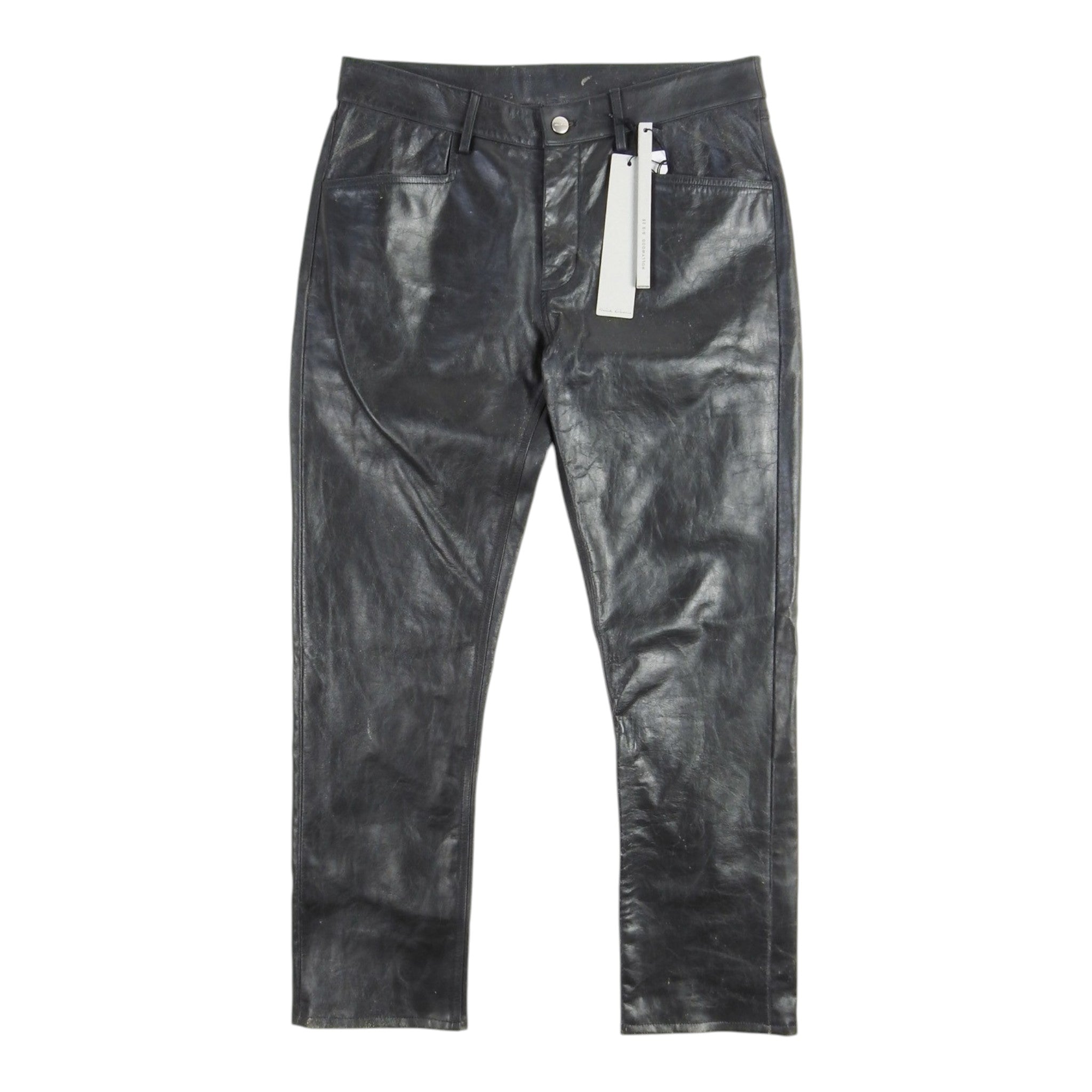 Rick Owens Tyrone Leather Pants Size 50