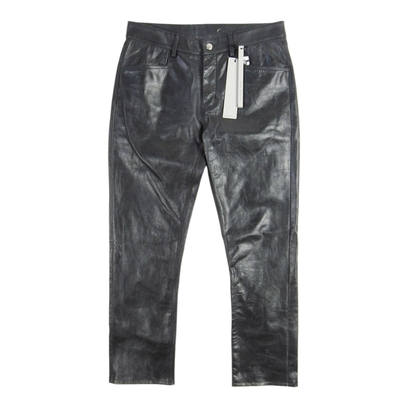 Rick Owens Tyrone Leather Pants Size 50