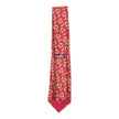 Hermes Red Floral Tie