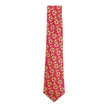Hermes Red Floral Tie