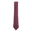 Hermes Maroon Striped Tie