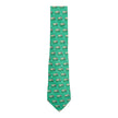 Hermes Green Horses Tie
