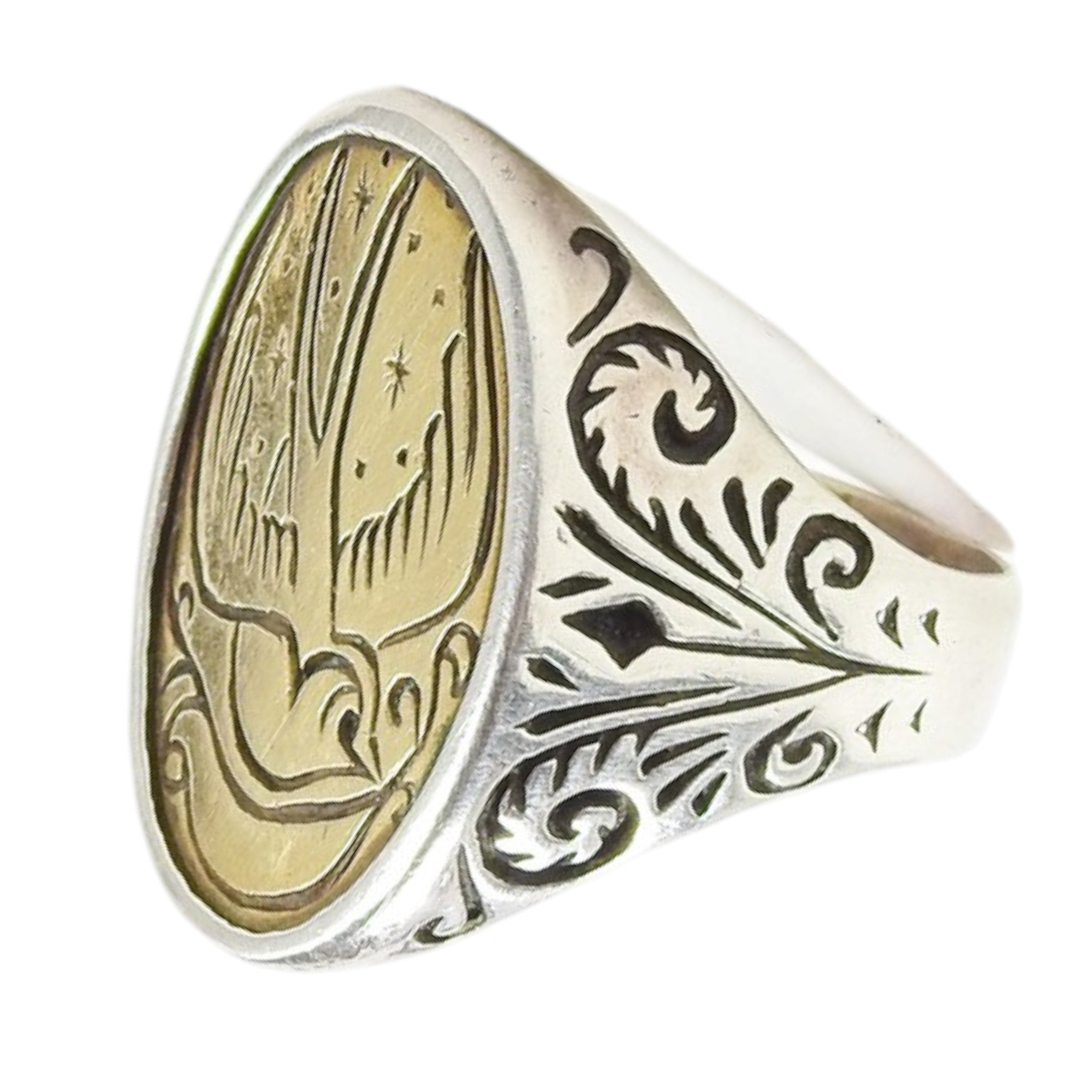 LHN Sparrow Signet Ring Size 10.5