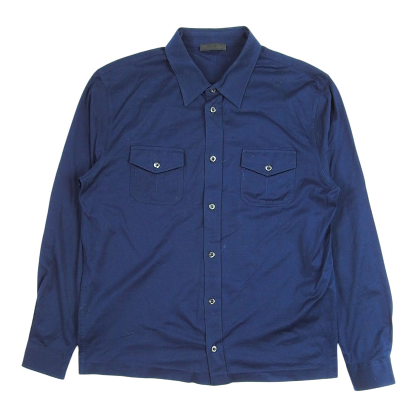 Prada Navy Shirt Shirt Size M/L