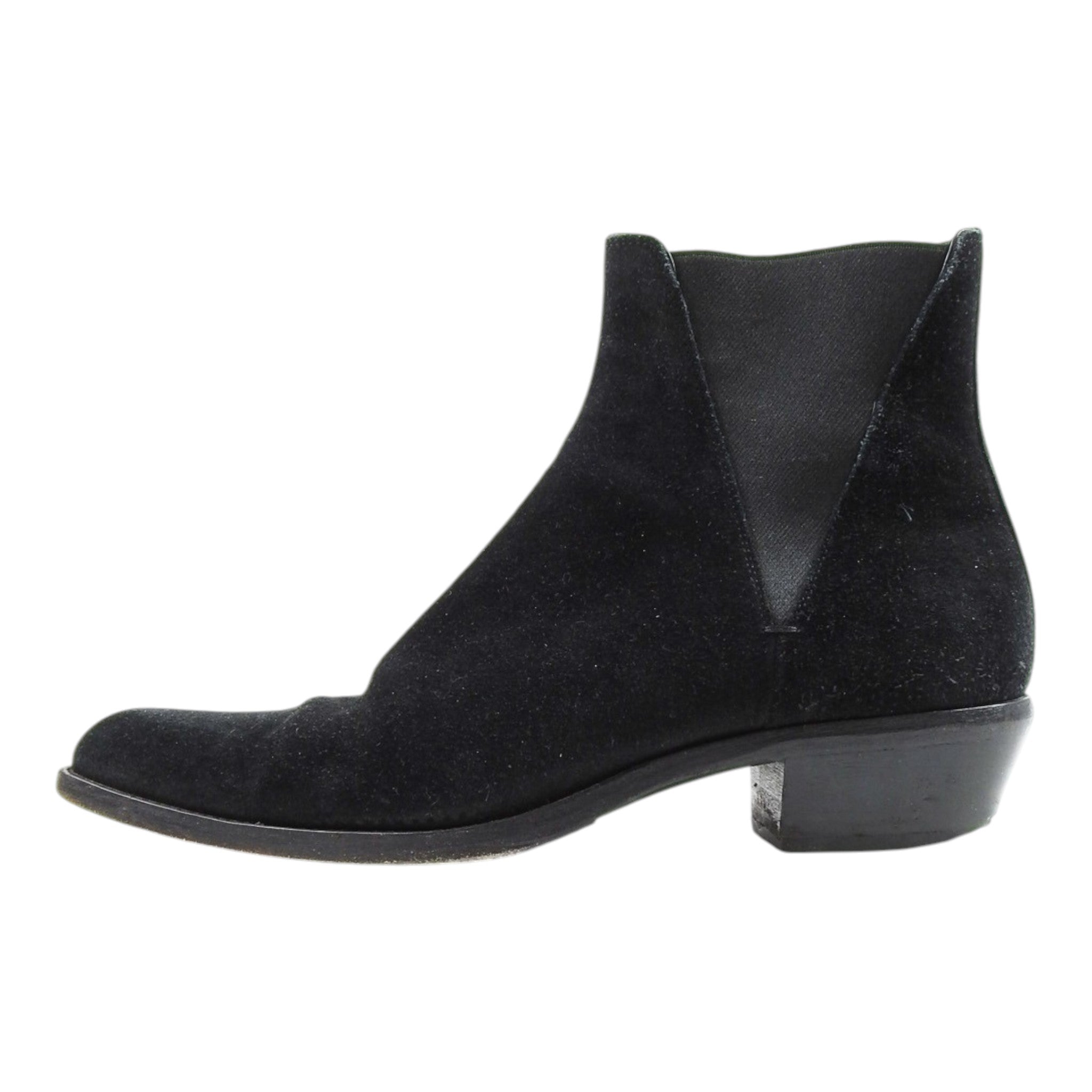 Saint Laurent Paris Suede Chelsea Boots Size 45