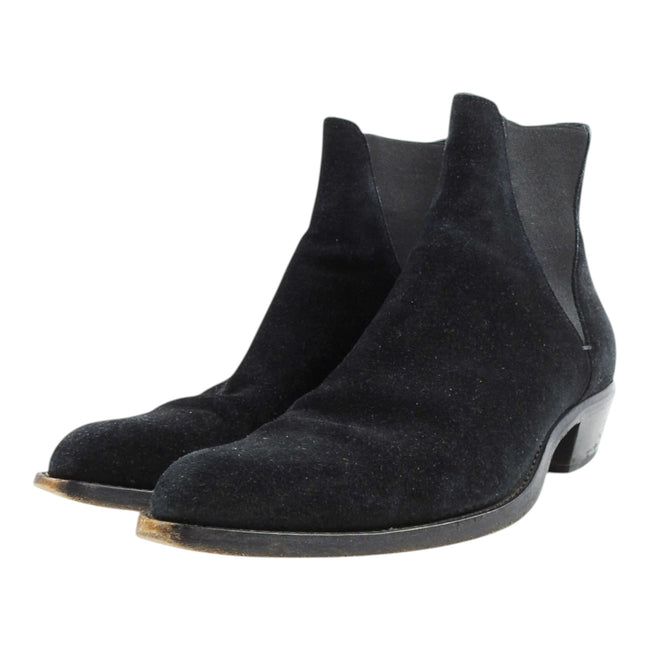 Saint Laurent Paris Suede Chelsea Boots Size 45