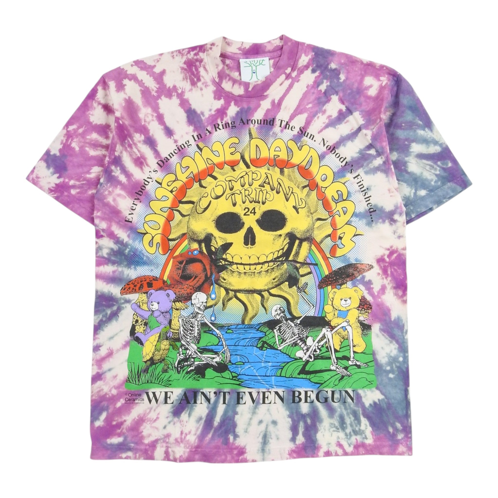 Online Ceramics Grateful Dead Tie Dye T-Shirt Size Large