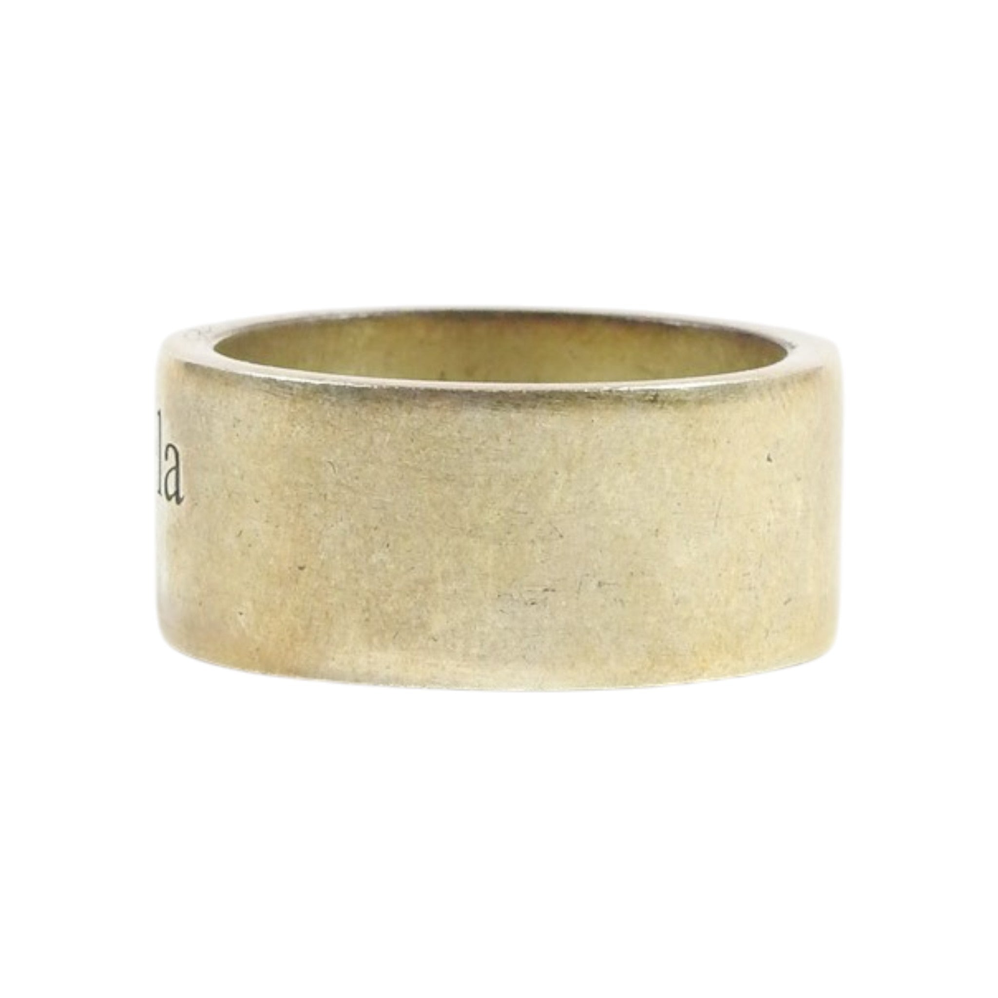 Maison Margiela Sterling Silver Logo Ring Size 9