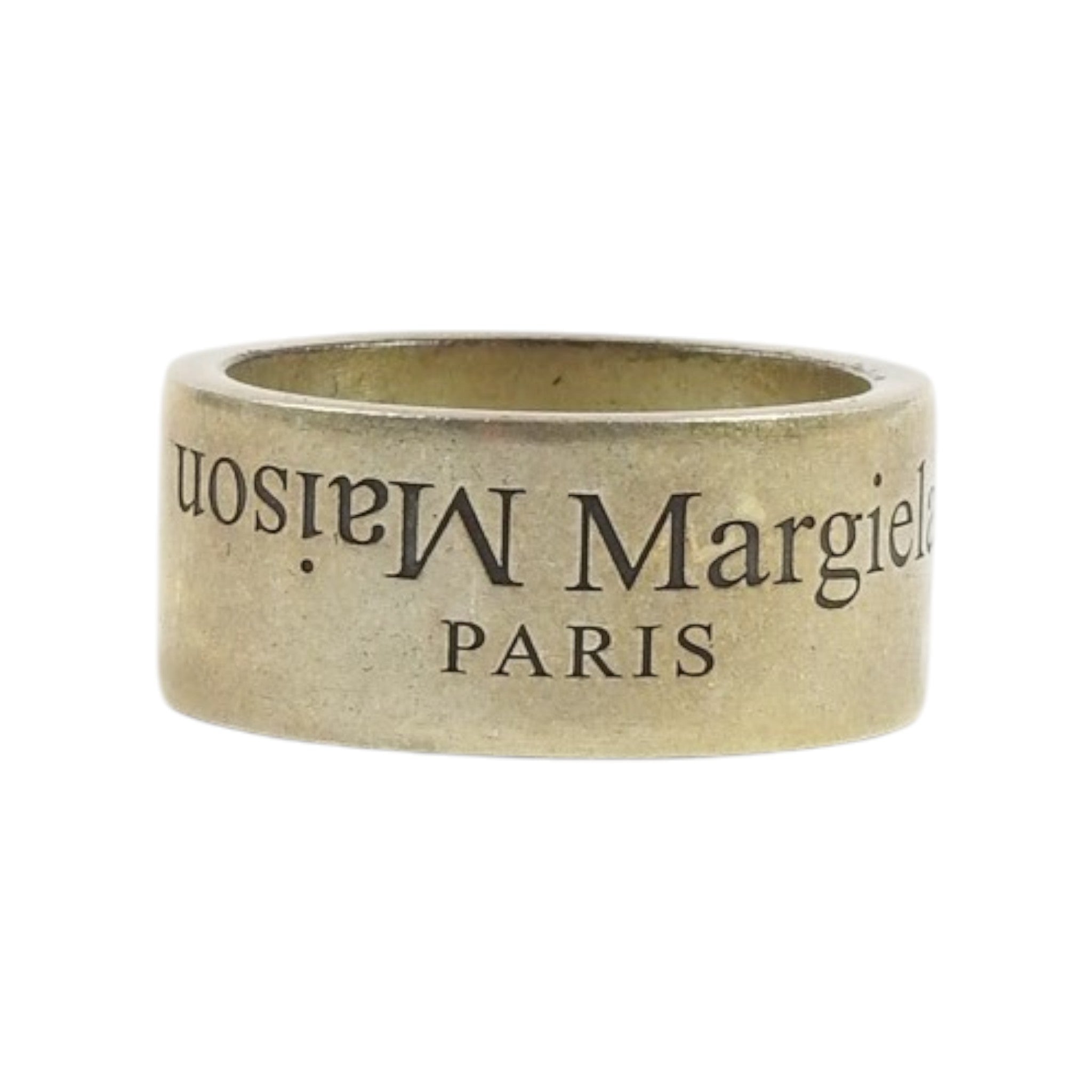 Maison Margiela Sterling Silver Logo Ring Size 9