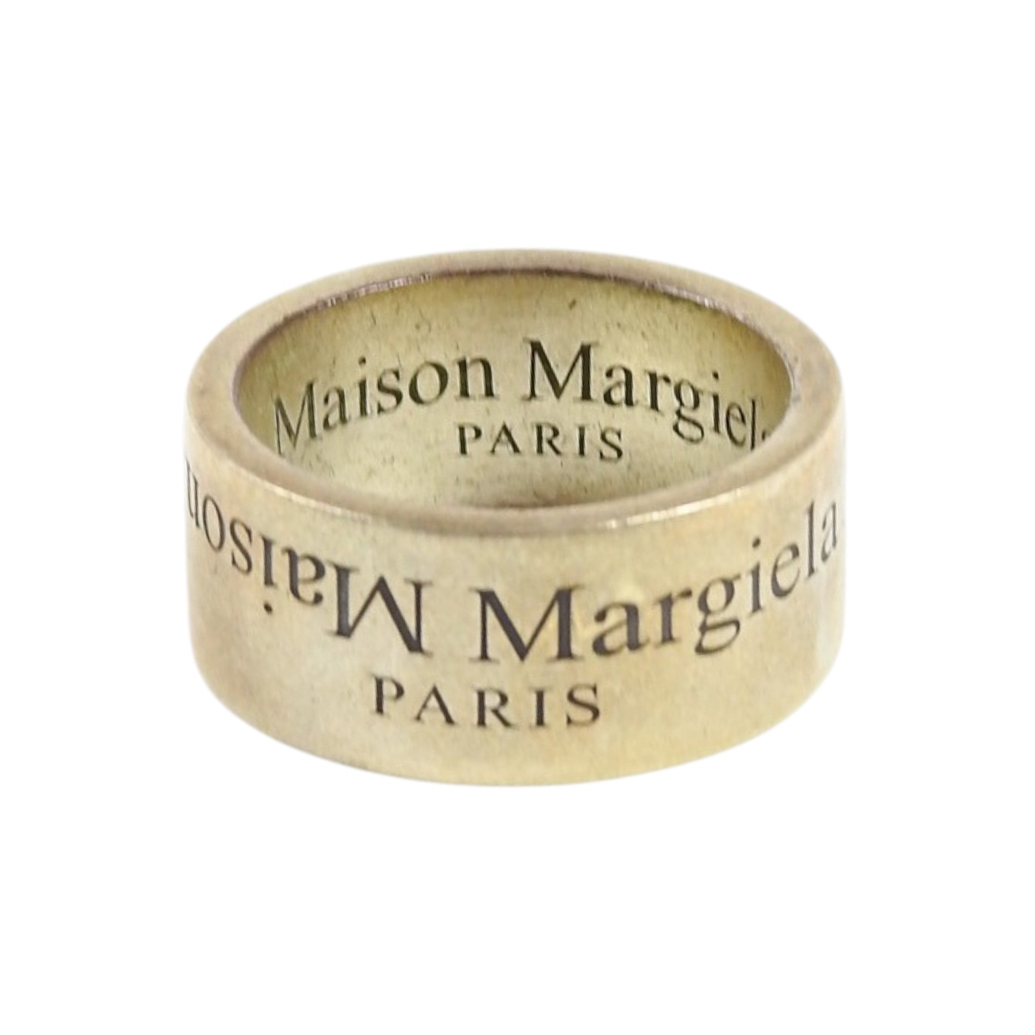 Maison Margiela Sterling Silver Logo Ring Size 9