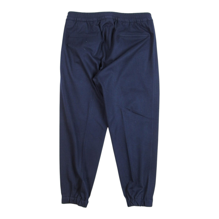 Ermenegildo Zegna Navy Drawstring Trousers Size 52