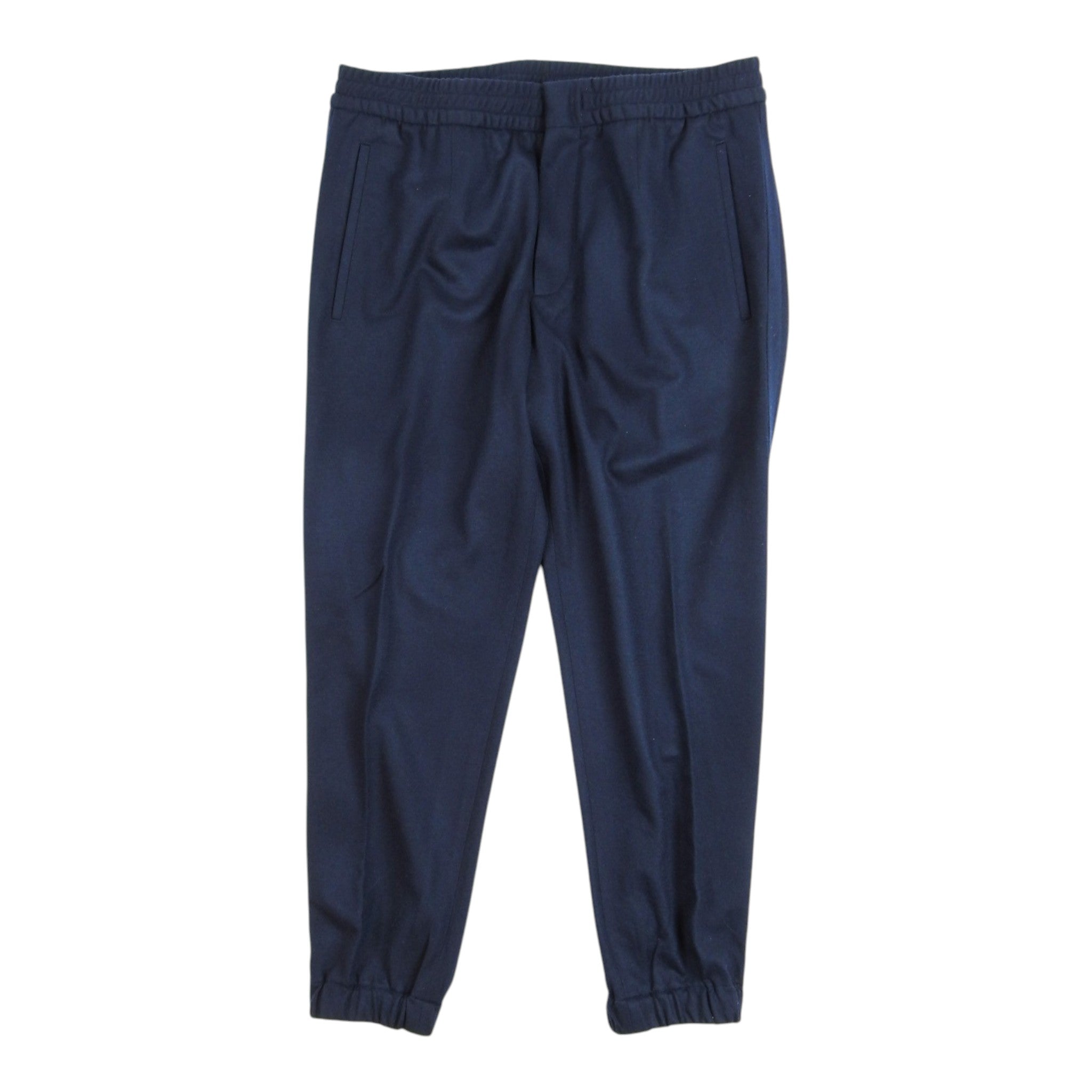 Ermenegildo Zegna Navy Drawstring Trousers Size 52
