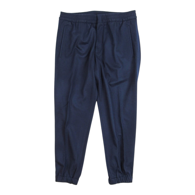Ermenegildo Zegna Navy Drawstring Trousers Size 52