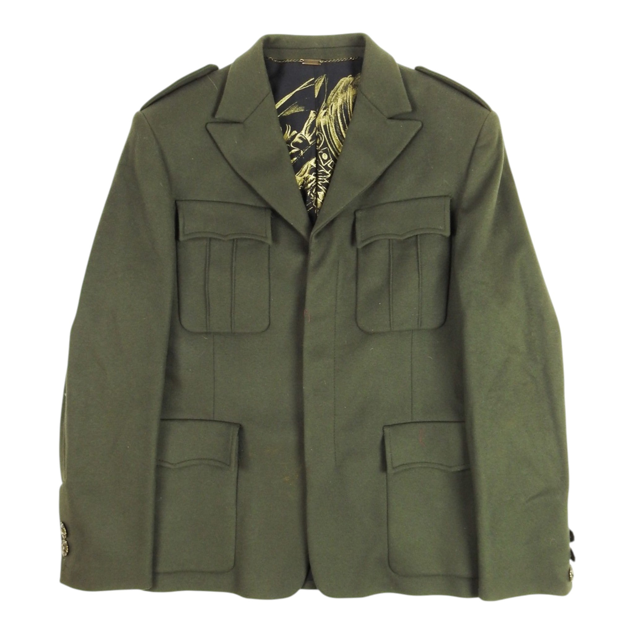 Roberto Cavalli Military Jacket Size Large