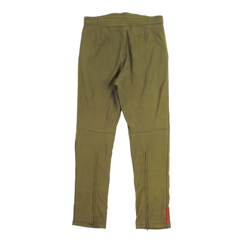 Prada Green Pants w/ Zipper Cuff Size 48