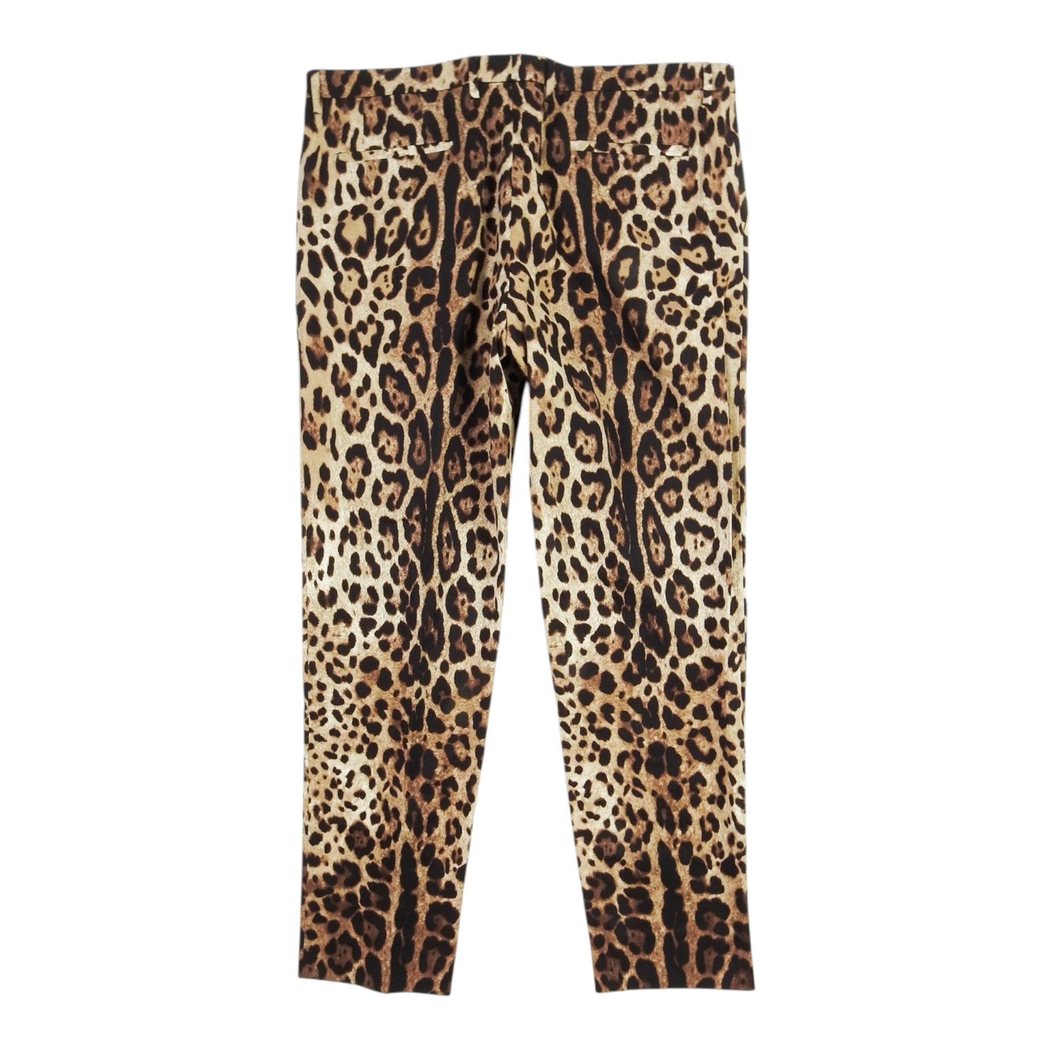 Dolce & Gabbana Leopard Print Trousers Size 56