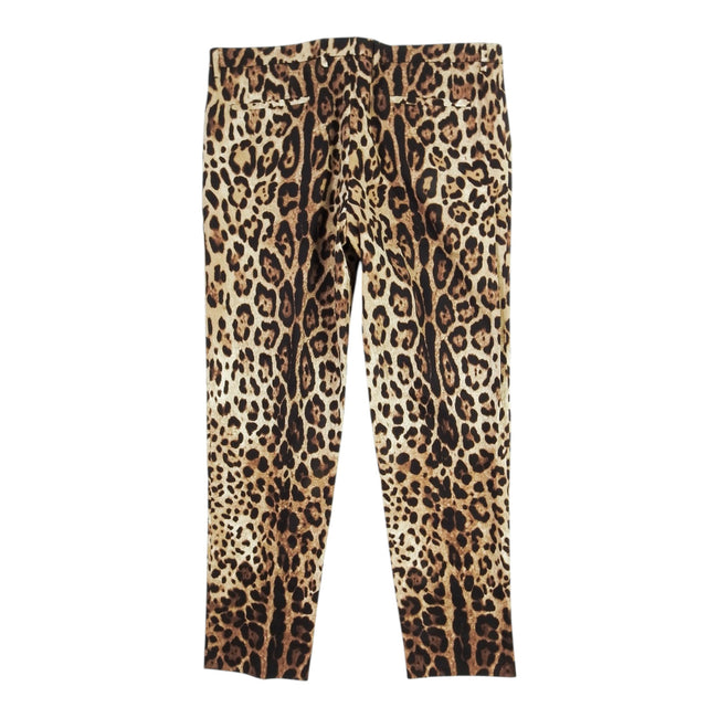 Dolce & Gabbana Leopard Print Trousers Size 56