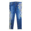 Dolce & Gabbana Blue Tile Printed Jeans Size 58
