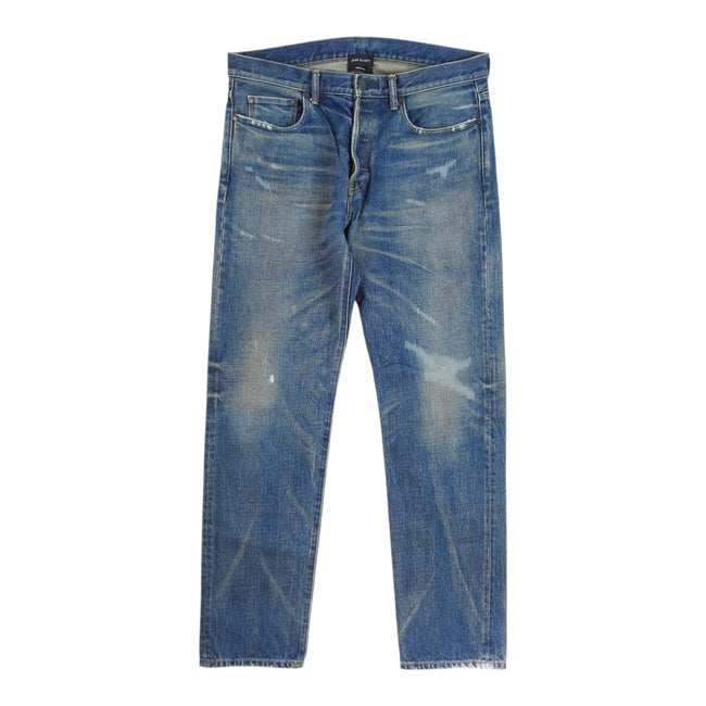 John Elliot Medium Wash Stitch Jeans Size 32