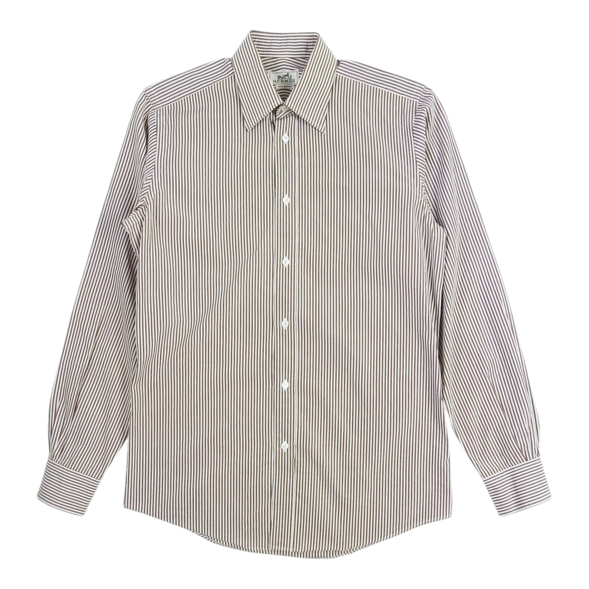 Hermes Striped Shirt Size 38