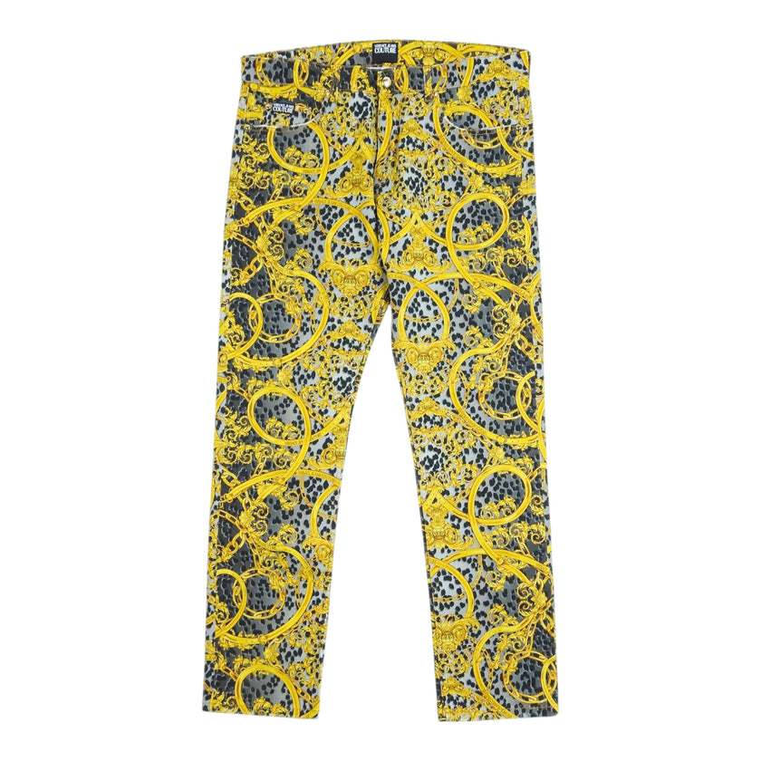 Versace Jeans Couture Printed Jeans Size 38