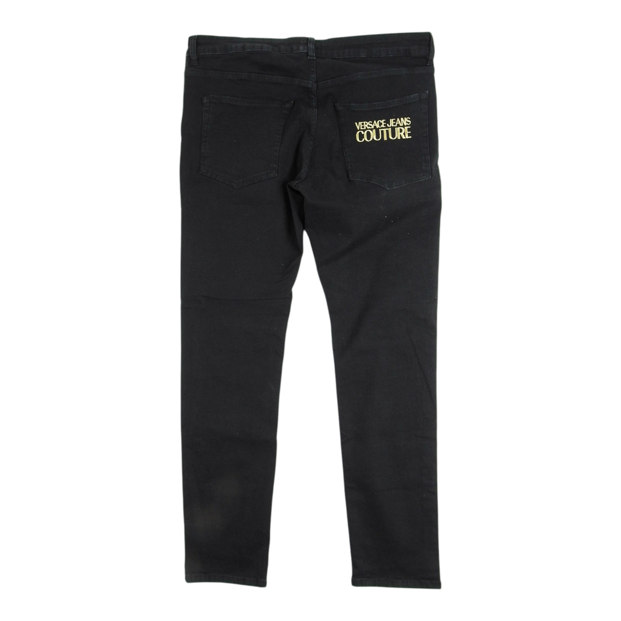 Versace Jeans Couture Black Logo Jeans Size 40