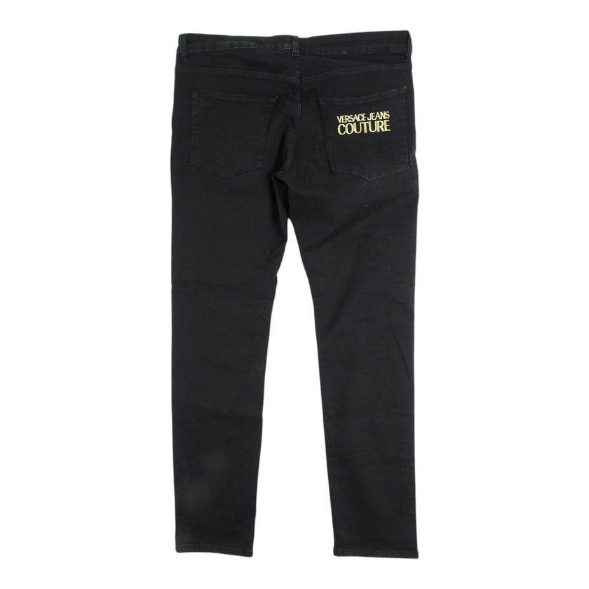 Versace Jeans Couture Black Logo Jeans Size 40