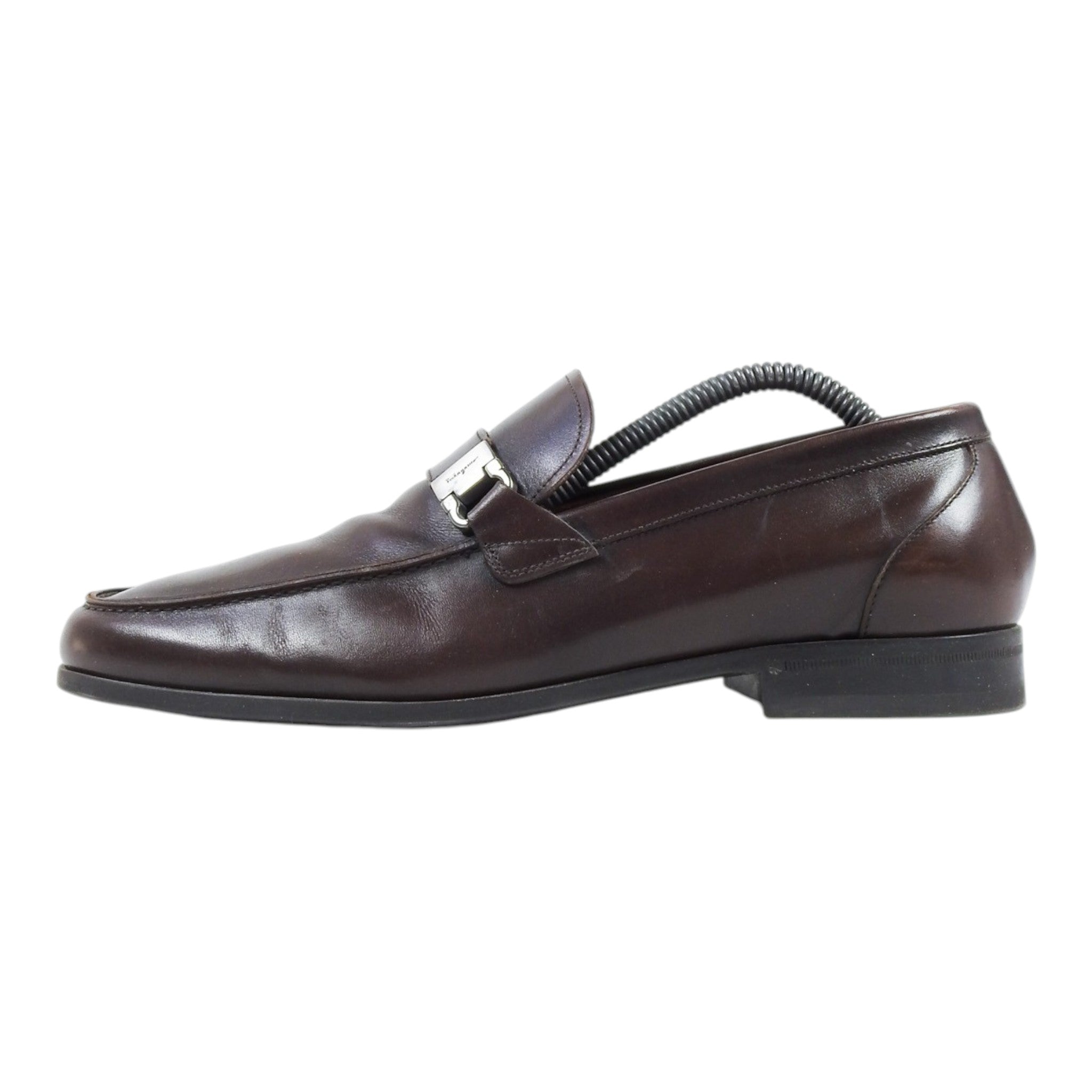 Salvatore Ferragamo Brown Buckle Loafers Size 10