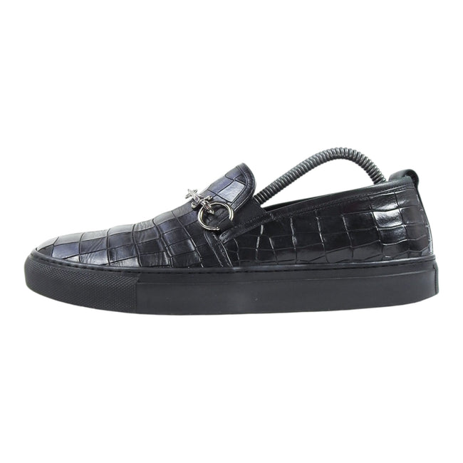 Casare Paciotti Embossed Slip Ons Size 9