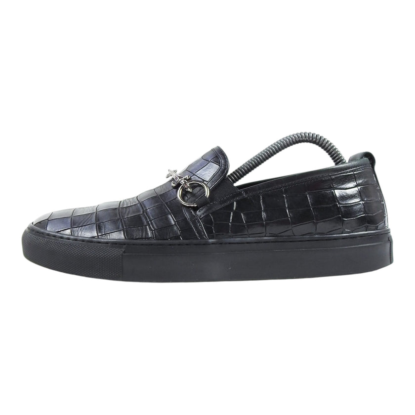 Casare Paciotti Embossed Slip Ons Size 9